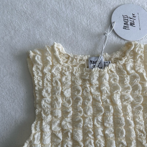Princess Polly Kendrick Top Cream Size 2 - Picture 4 of 9